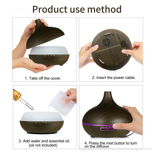 400ml Wood Grain Ultrasonic Dispenser Machine